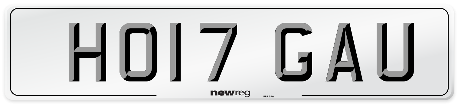 HO17 GAU Number Plate from New Reg